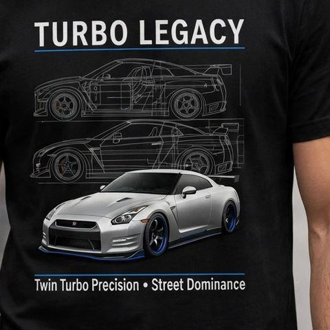Turbo Legacy Car Enthusiast Graphic T-Shirt – XGuidance – photo 3