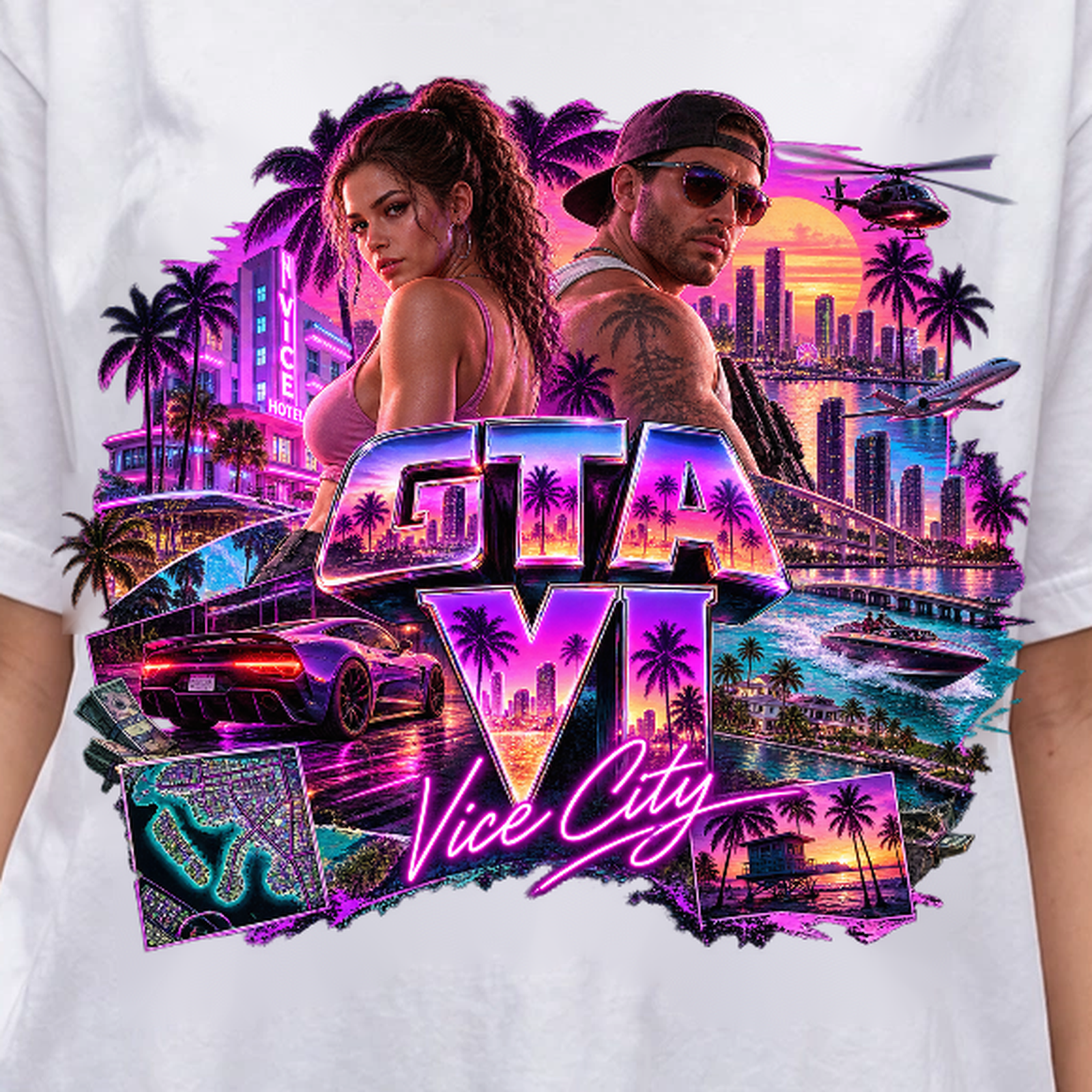 GTA VI Vice City Edition 38 Graphic T-Shirt – XGuidance – photo 3