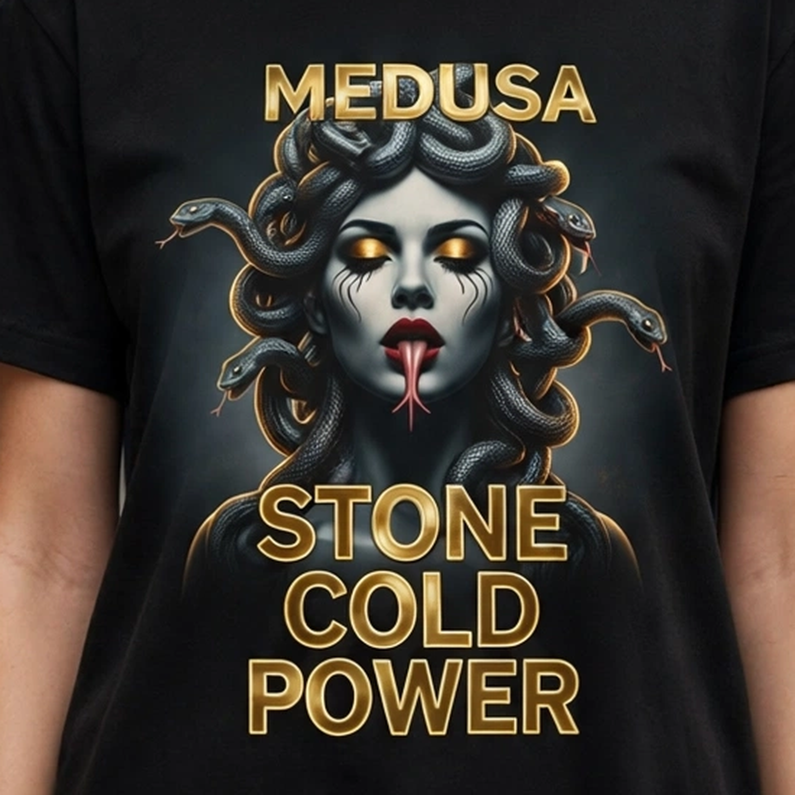 Medusa Stone Cold Power Greek Mythology Graphic T-Shirt – XGuidance – photo 3