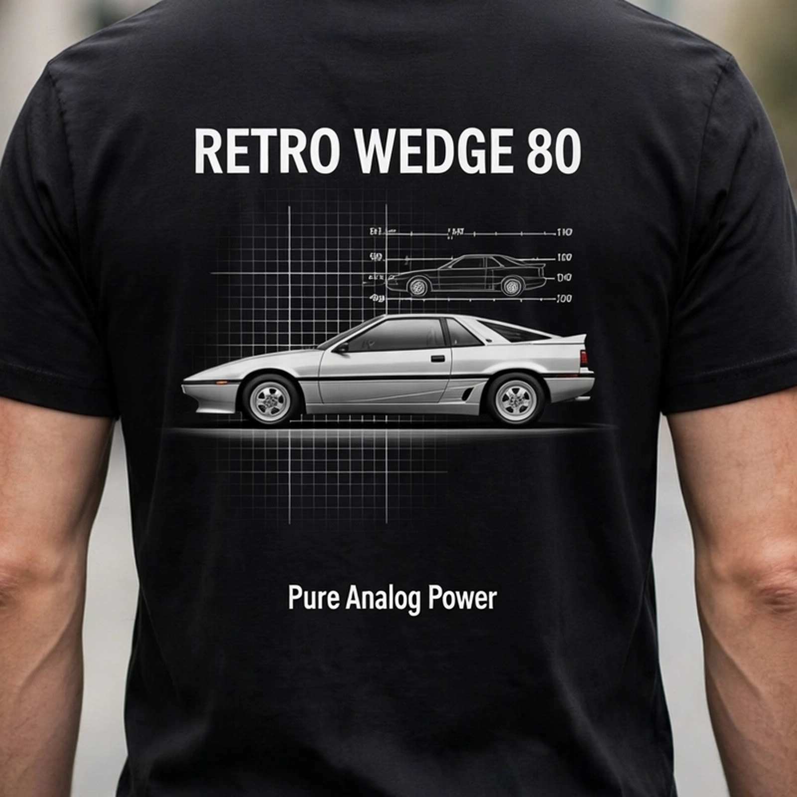 Retro Wedge '80 Car Enthusiast Graphic T-Shirt – XGuidance – photo 3