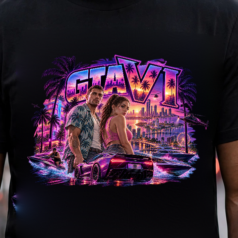 GTA VI Vice City Edition 33 Graphic T-Shirt – XGuidance – photo 3