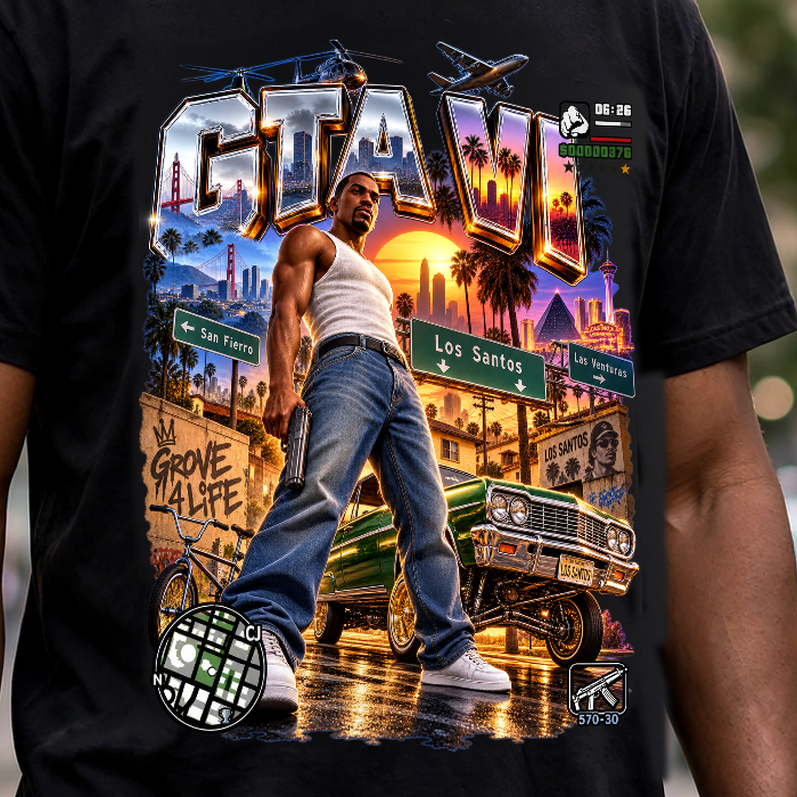 GTA VI Vice City Edition 17 Graphic T-Shirt – XGuidance – photo 3