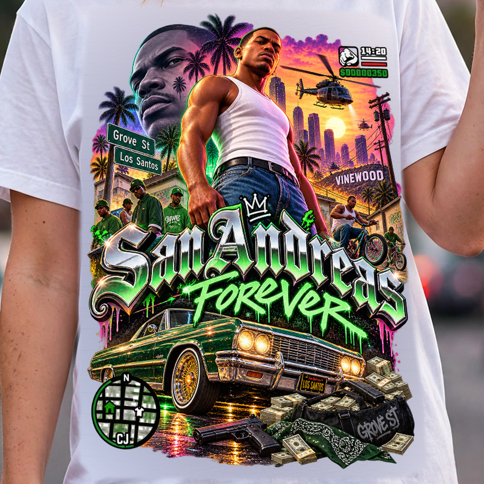 GTA VI San Andreas Forever Graphic T-Shirt – XGuidance – photo 3