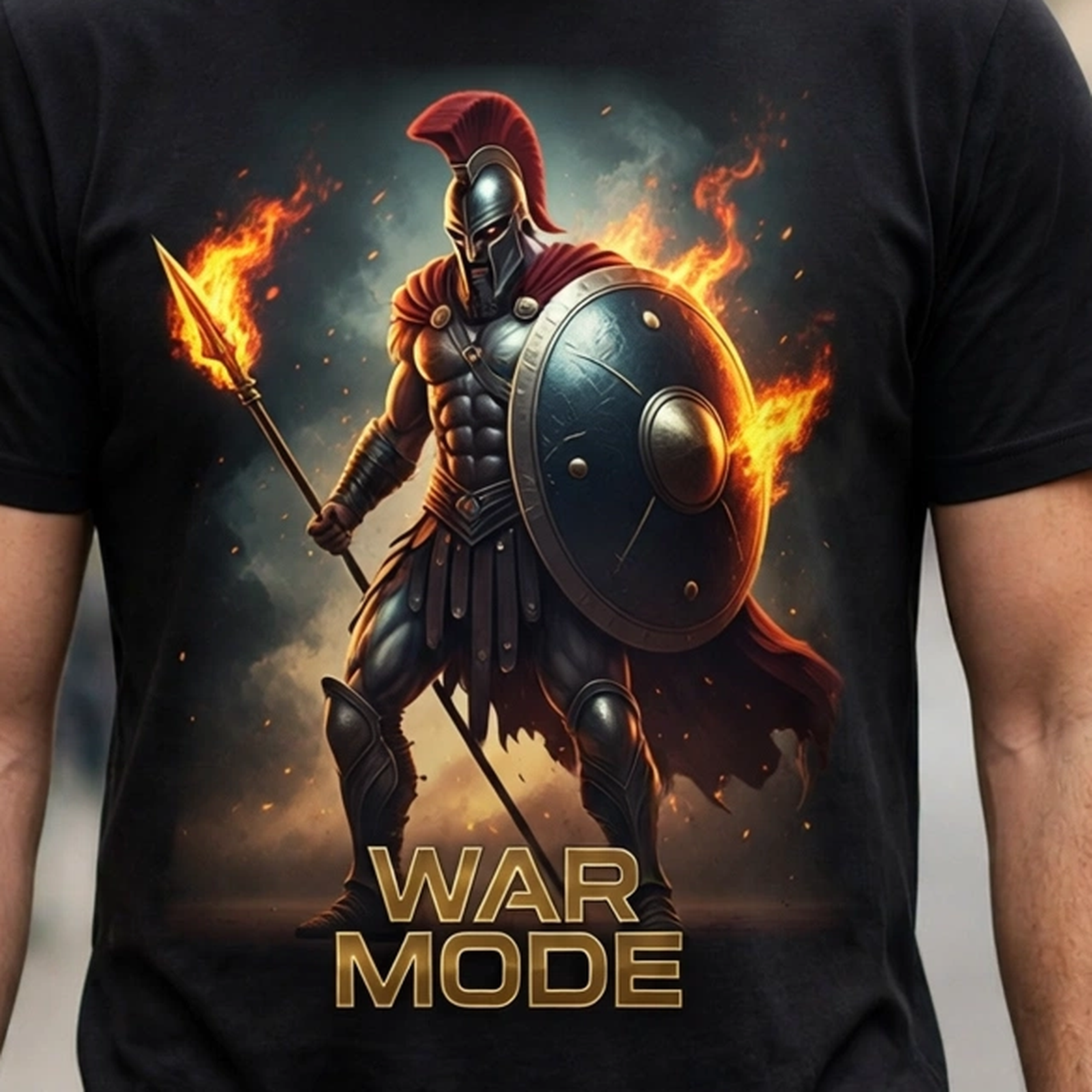 War Mode Greek Mythology Graphic T-Shirt – XGuidance – photo 3