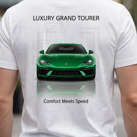 Luxury Grand Tourer Car Enthusiast Graphic T-Shirt – XGuidance – photo 3