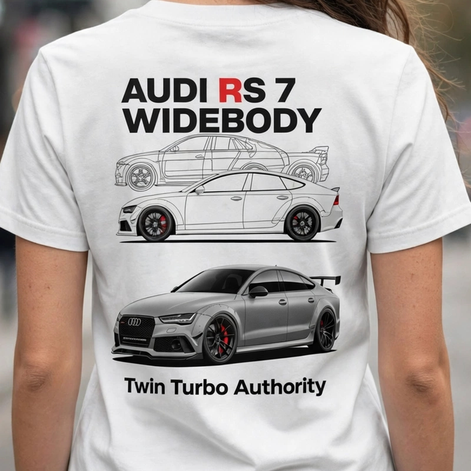 Audi RS 7 Widebody Car Enthusiast Graphic T-Shirt – XGuidance – photo 3