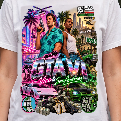 GTA VI Vice City Edition 14 Graphic T-Shirt – XGuidance – photo 3