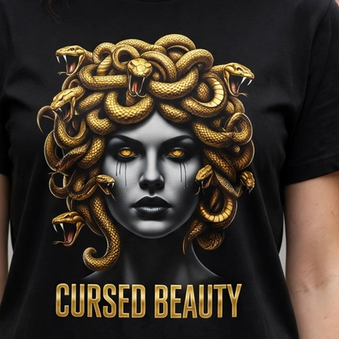 Cursed Beauty Greek Mythology Graphic T-Shirt – XGuidance – photo 3
