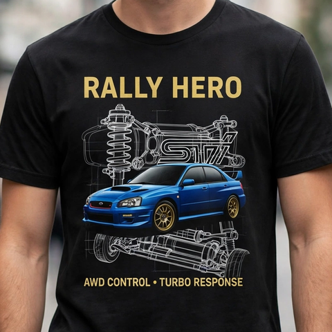 Rally Hero Car Enthusiast Graphic T-Shirt – XGuidance – photo 3