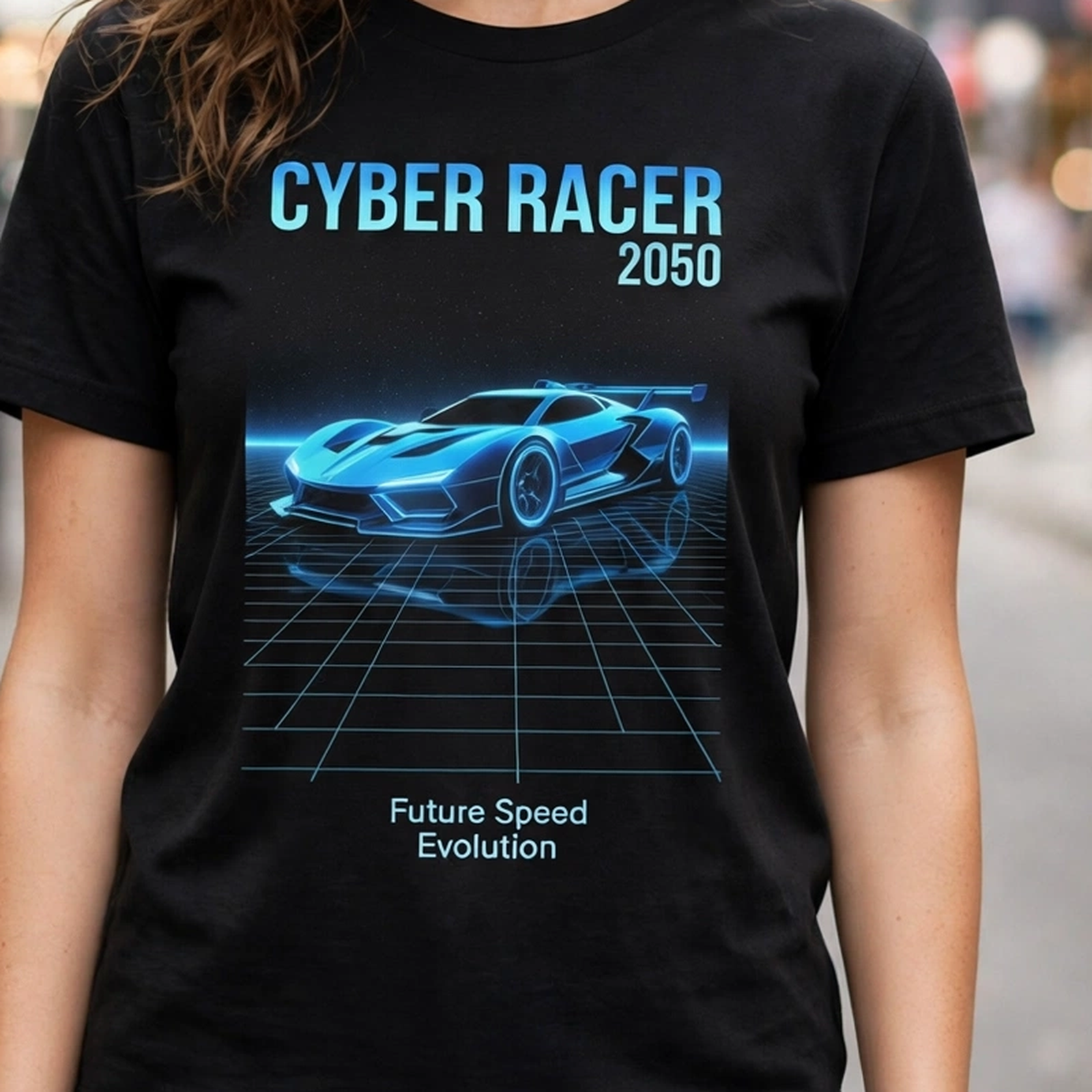 Cyber Racer 2050 Car Enthusiast Graphic T-Shirt – XGuidance – photo 3