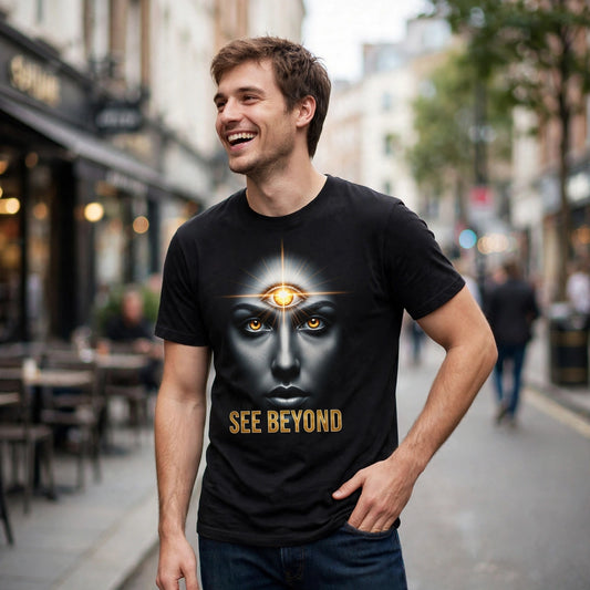 See Beyond Spiritual Awakening Graphic T-Shirt – XGuidance – photo 2
