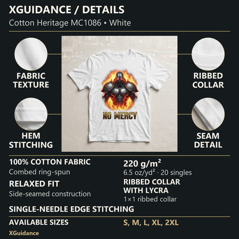 No Mercy Greek Mythology Graphic T-Shirt – XGuidance – product details and sizing