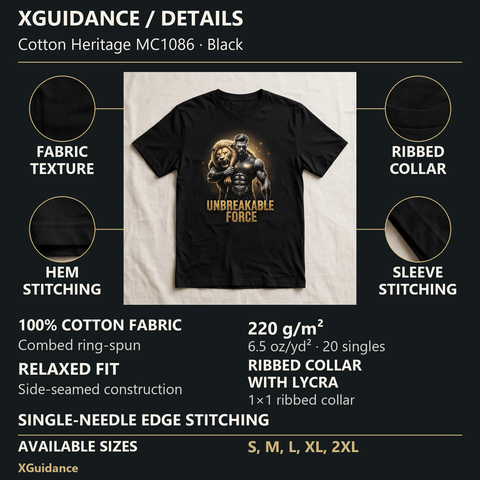 Unbreakable Force Greek Mythology Graphic T-Shirt – XGuidance – product details and sizing