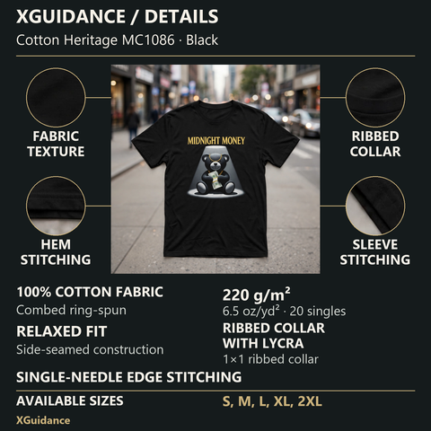 Midnight Money Money Mindset Graphic T-Shirt – XGuidance – product details and sizing