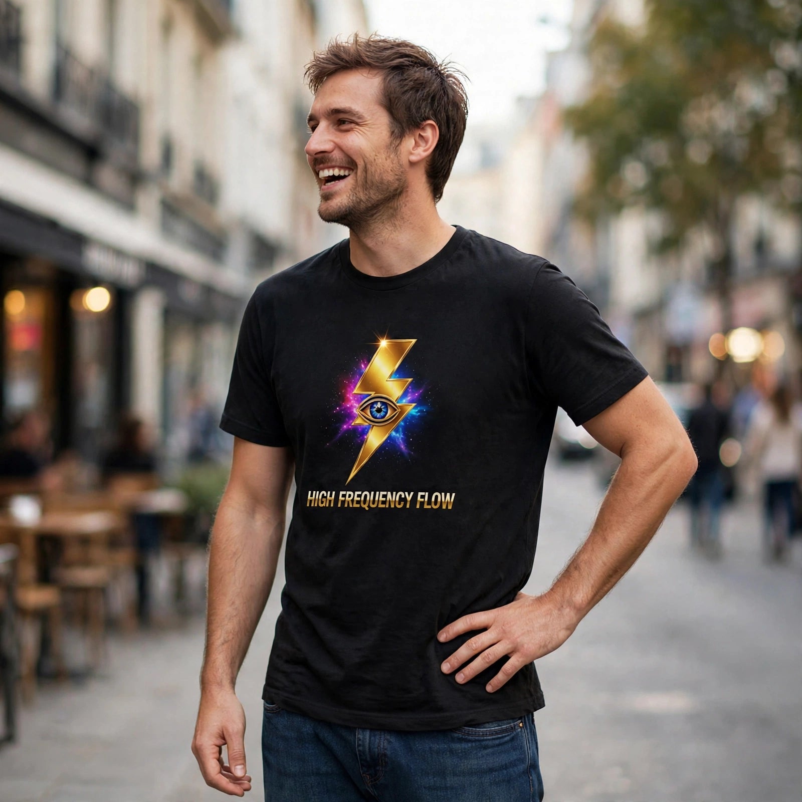 High Frequency Flow Spiritual Awakening Graphic T-Shirt – XGuidance – photo 2