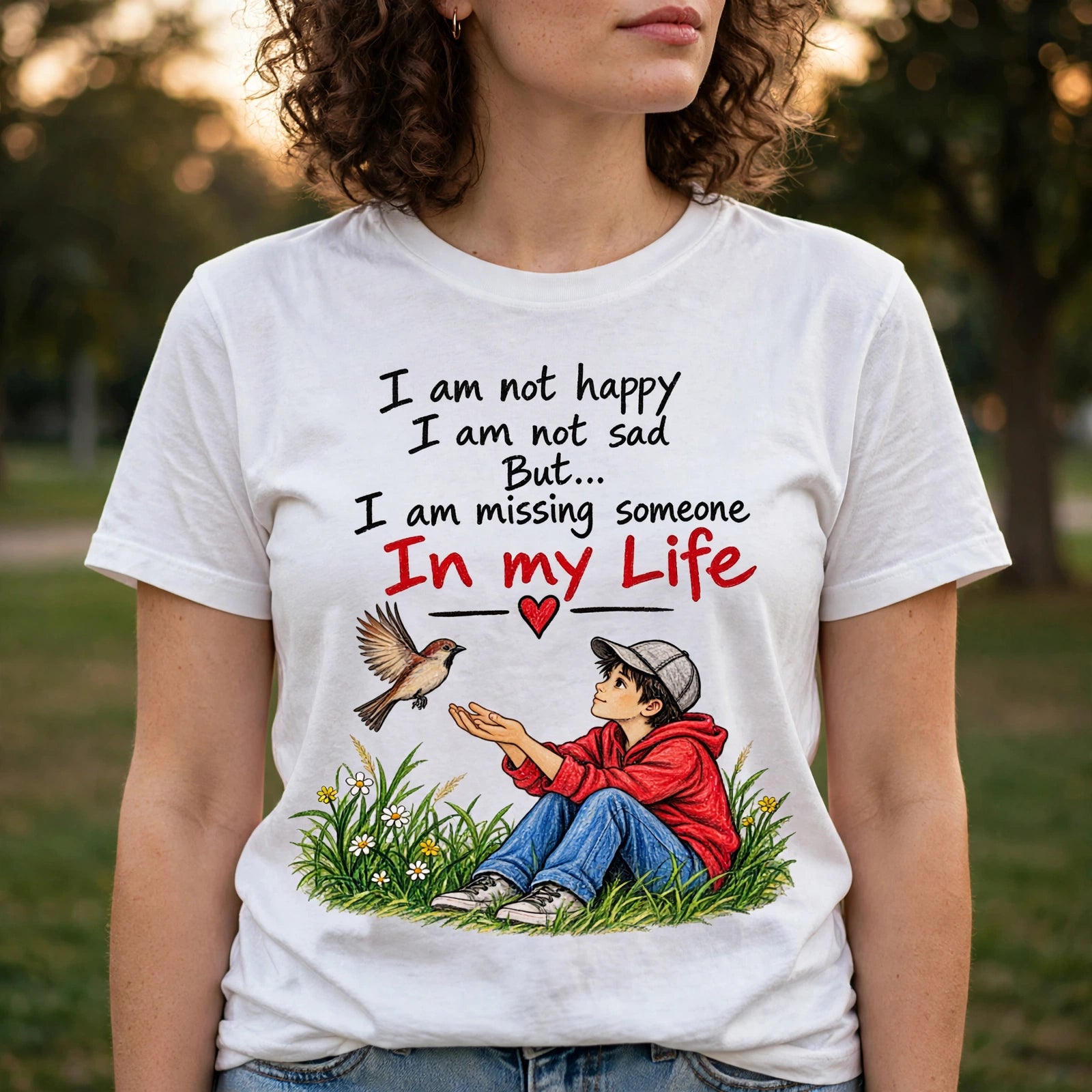 Missing Someone in My Life Motivational Quote T-Shirt – XGuidance – photo 3