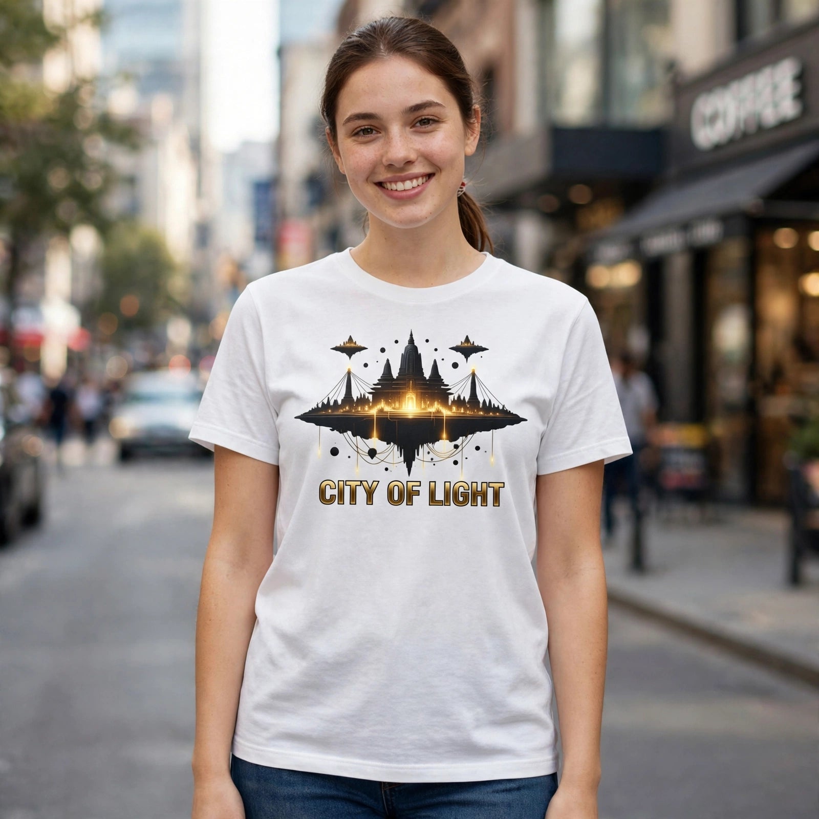 City of Light Spiritual Awakening Graphic T-Shirt – XGuidance