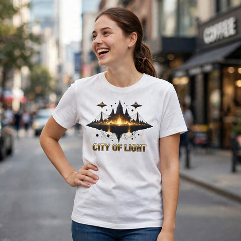 City of Light Spiritual Awakening Graphic T-Shirt – XGuidance – photo 2