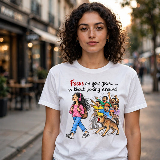 Focus on Your Goals Motivational Quote T-Shirt – XGuidance