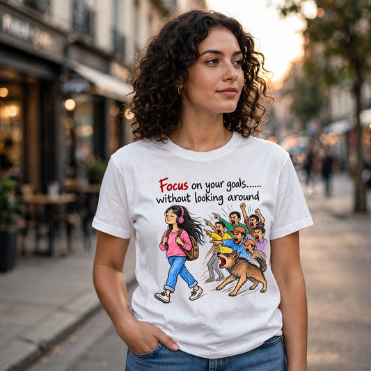 Focus on Your Goals Motivational Quote T-Shirt – XGuidance – photo 2