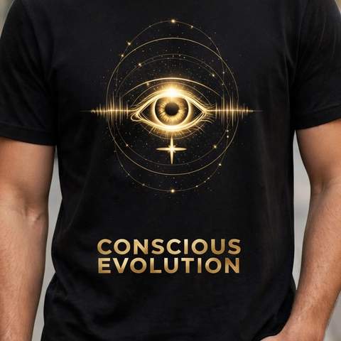 Conscious Evolution Spiritual Awakening Graphic T-Shirt – XGuidance – photo 3