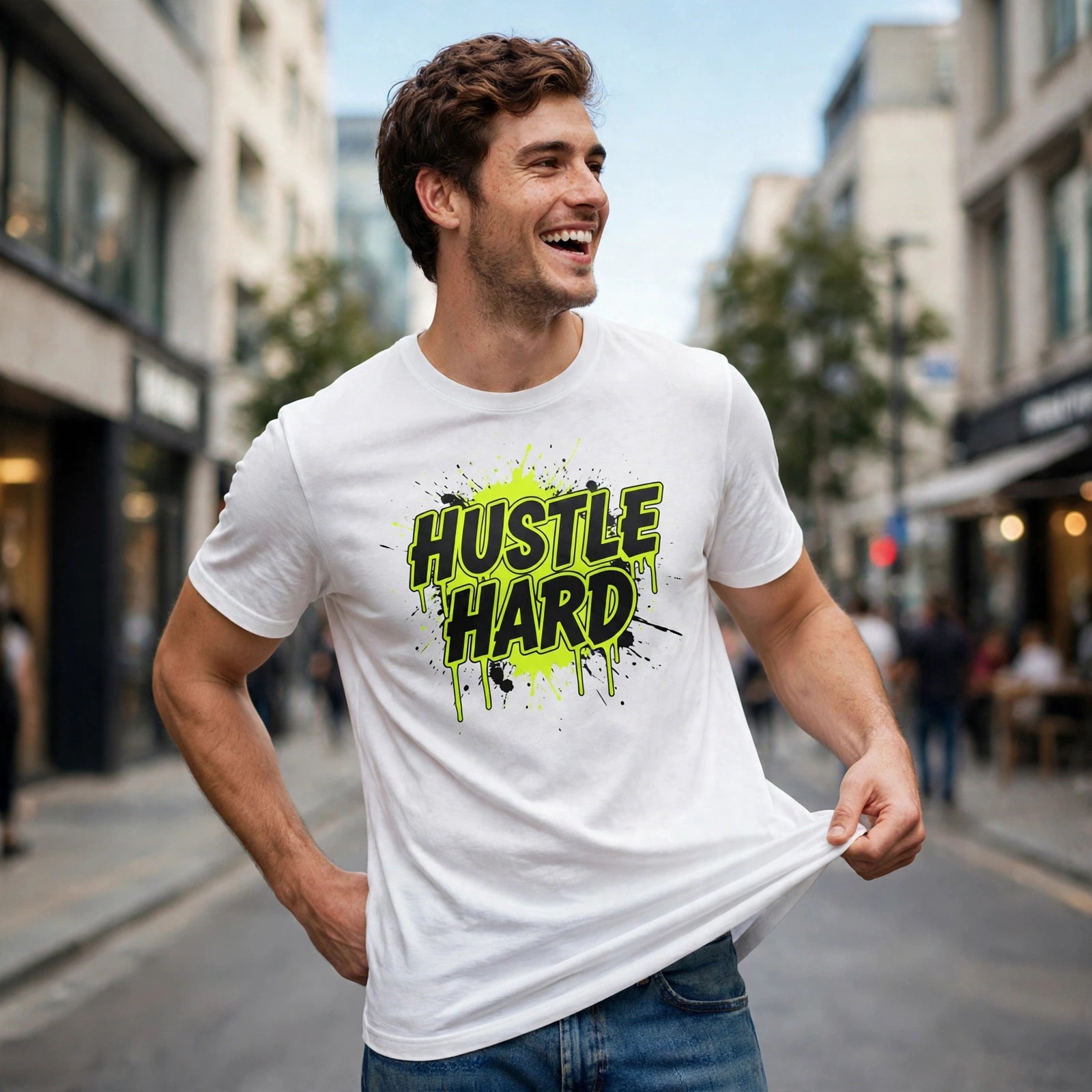 Hustle Hard Hustle & Royalty Graphic T-Shirt – XGuidance – photo 2