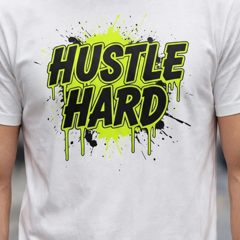 Hustle Hard Hustle & Royalty Graphic T-Shirt – XGuidance – photo 3