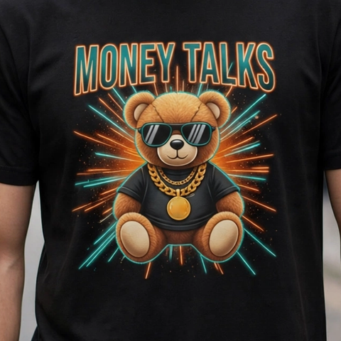 Money Talks Money Mindset Graphic T-Shirt – XGuidance – photo 3