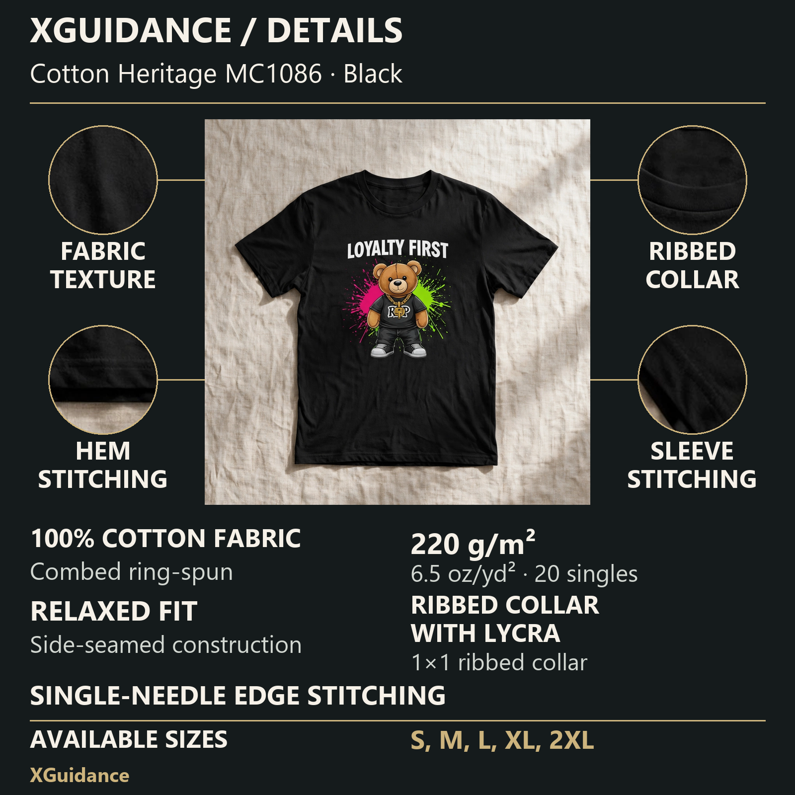 Loyalty First Money Mindset Graphic T-Shirt – XGuidance – product details and sizing