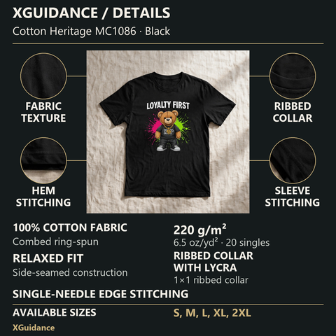 Loyalty First Money Mindset Graphic T-Shirt – XGuidance – product details and sizing