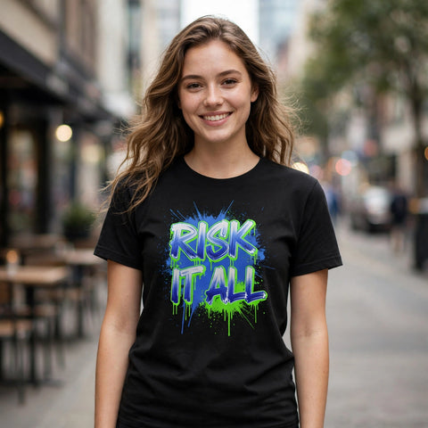 Risk It All Hustle & Royalty Graphic T-Shirt – XGuidance
