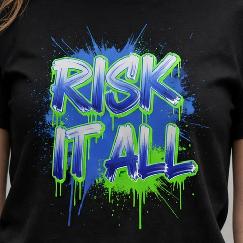 Risk It All Hustle & Royalty Graphic T-Shirt – XGuidance – photo 3