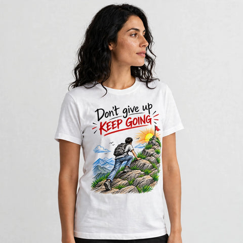 Don't Give Up Keep Going Motivational Quote T-Shirt – XGuidance – photo 2