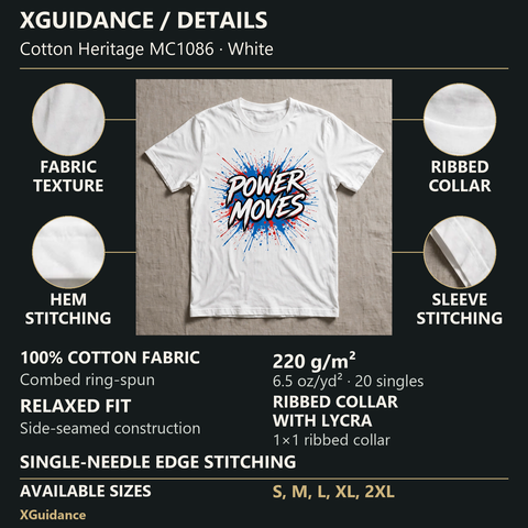 Power Moves Hustle & Royalty Graphic T-Shirt – XGuidance – product details and sizing