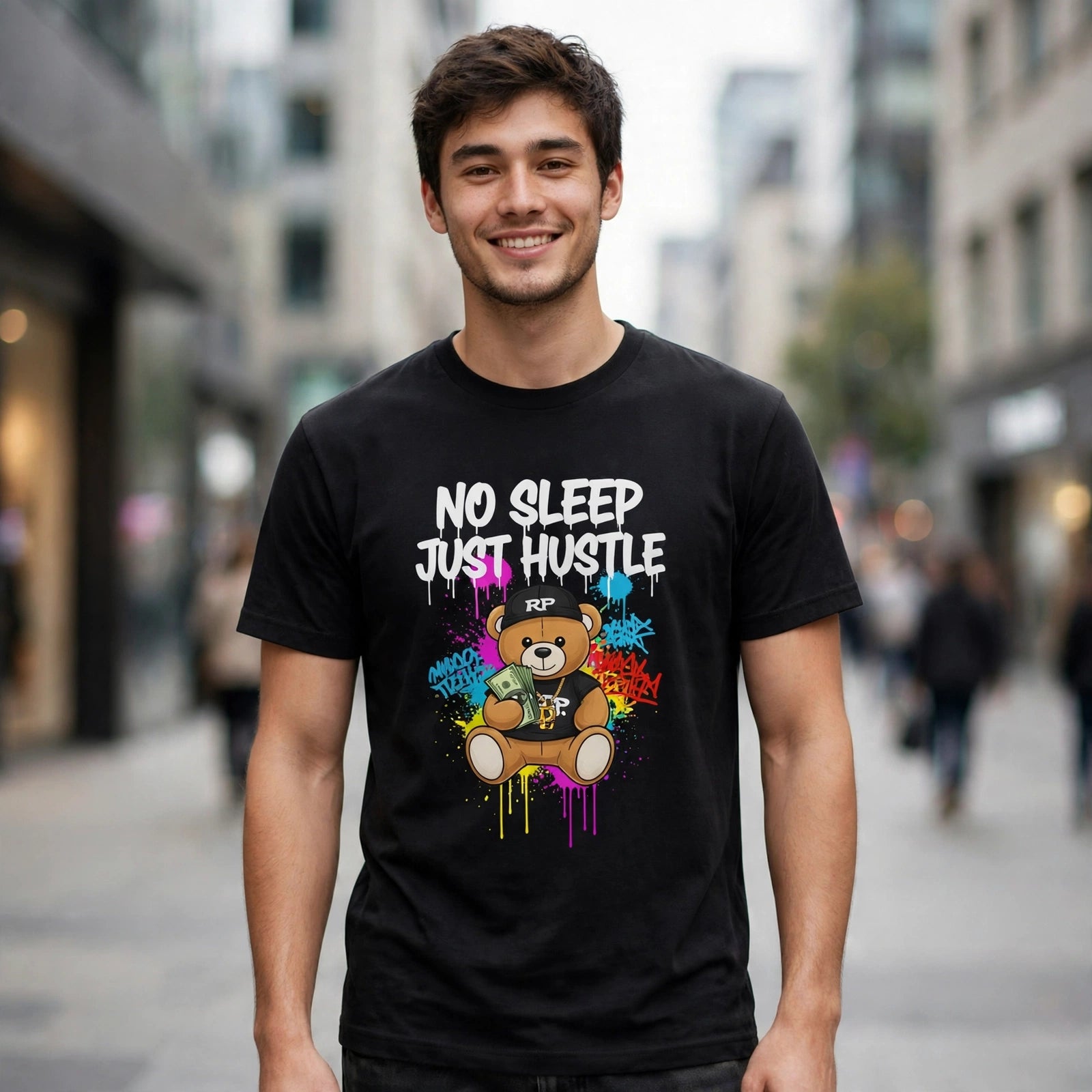 No Sleep Just Hustle Money Mindset Graphic T-Shirt – XGuidance