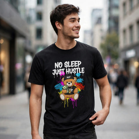 No Sleep Just Hustle Money Mindset Graphic T-Shirt – XGuidance – photo 2
