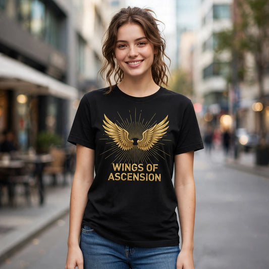 Wings of Ascension Spiritual Awakening Graphic T-Shirt – XGuidance