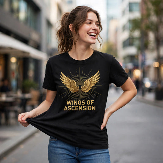 Wings of Ascension Spiritual Awakening Graphic T-Shirt – XGuidance – photo 2