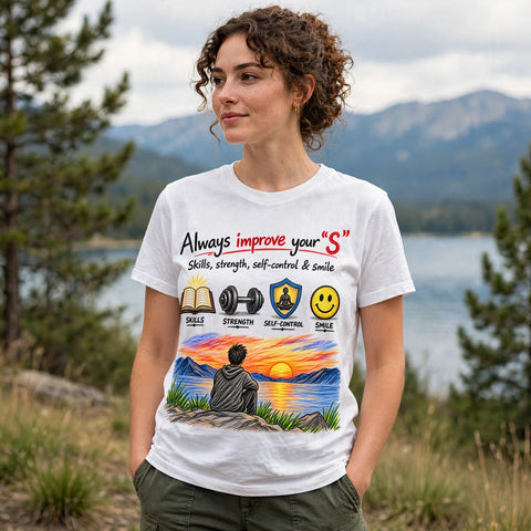 Improve Your "S" Motivational Quote T-Shirt – XGuidance – photo 2