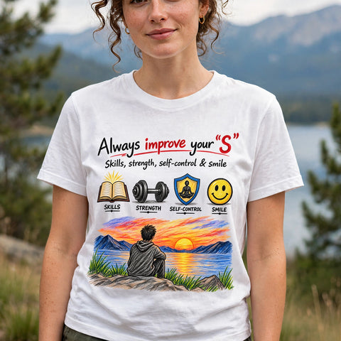 Improve Your "S" Motivational Quote T-Shirt – XGuidance – photo 3