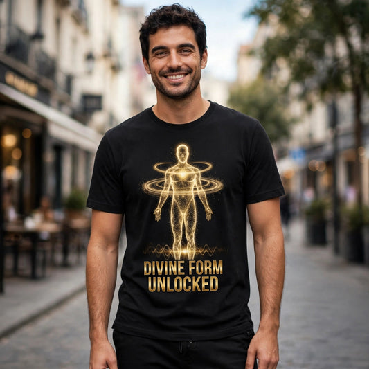 Divine Form Unlocked Spiritual Awakening Graphic T-Shirt – XGuidance