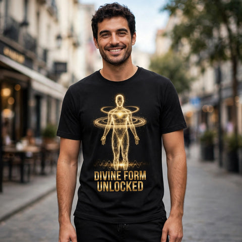 Divine Form Unlocked Spiritual Awakening Graphic T-Shirt – XGuidance