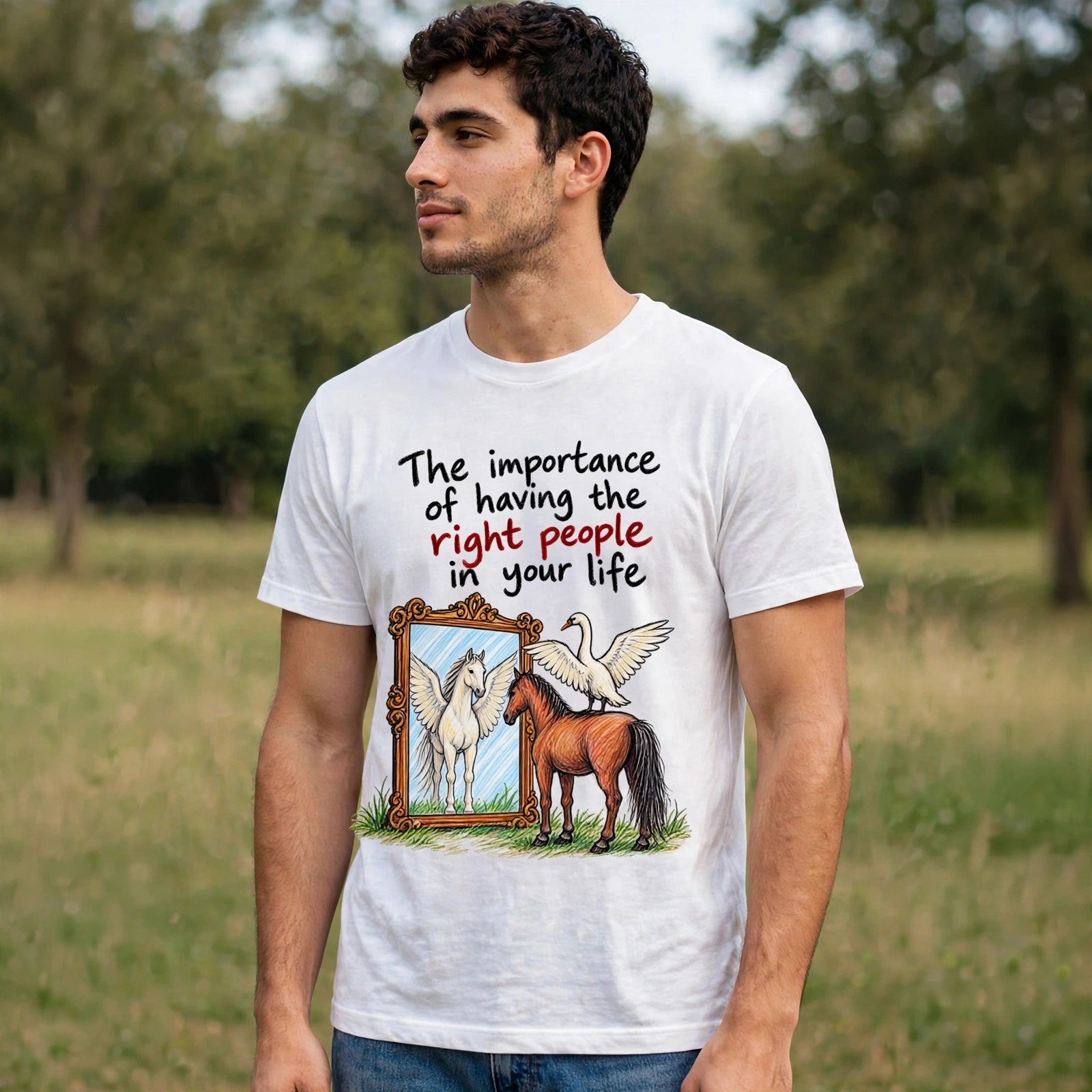 Right People Motivational Quote T-Shirt – XGuidance – photo 2