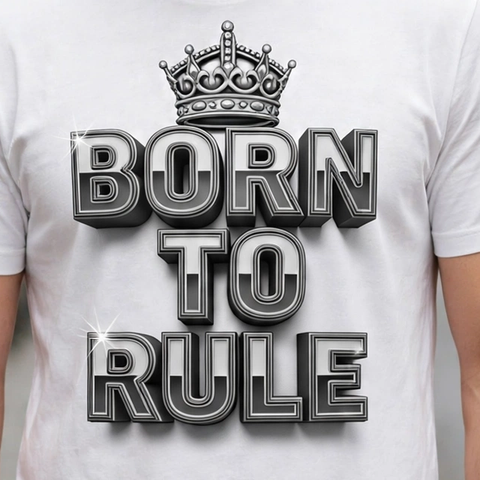 Born to Rule Hustle & Royalty Graphic T-Shirt – XGuidance – photo 3