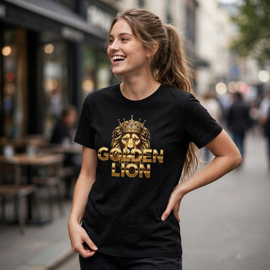 Golden Lion Hustle & Royalty Graphic T-Shirt – XGuidance – photo 2