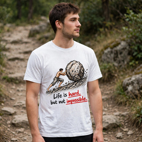 Life is Hard Motivational Quote T-Shirt – XGuidance – photo 2
