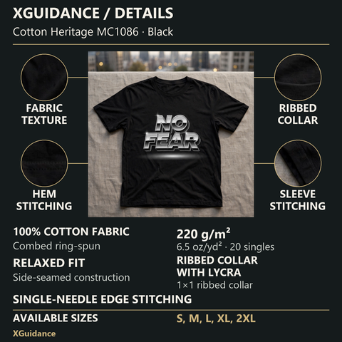 No Fear Hustle & Royalty Graphic T-Shirt – XGuidance – product details and sizing