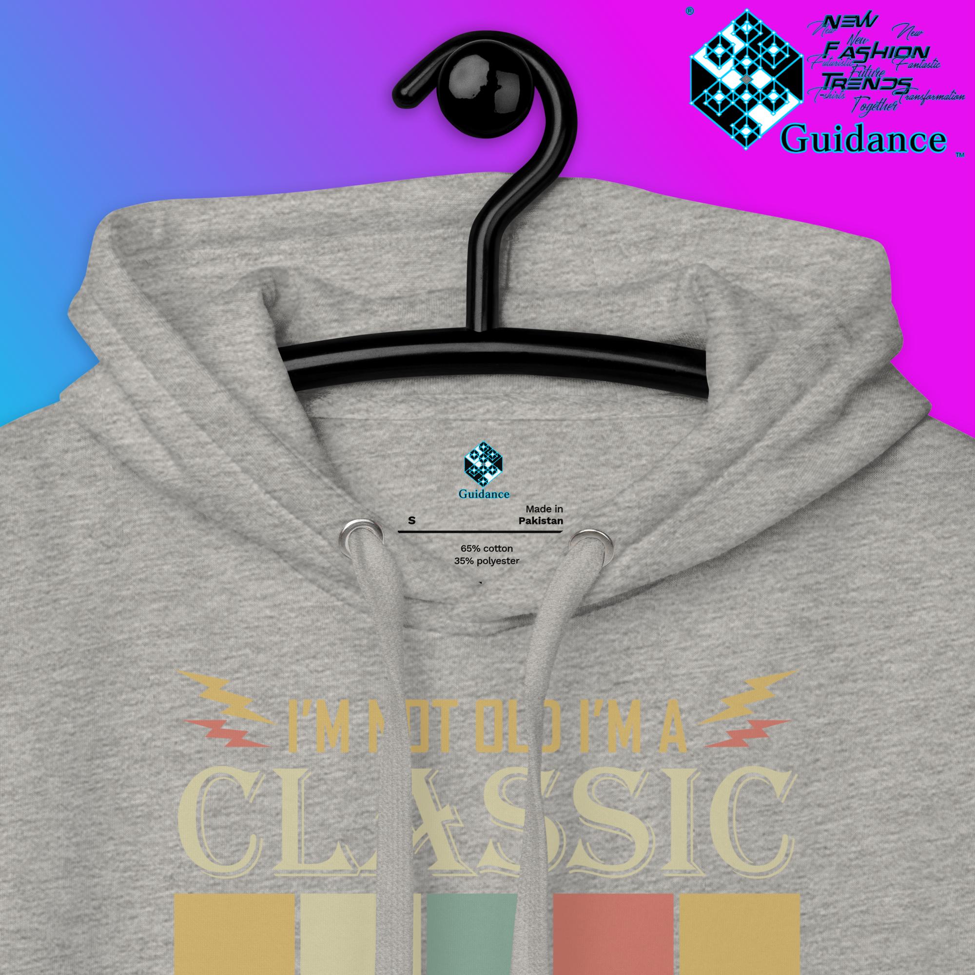 1969 Classic Hoodie with Vintage Retro Car Design by XGuidance Black 13