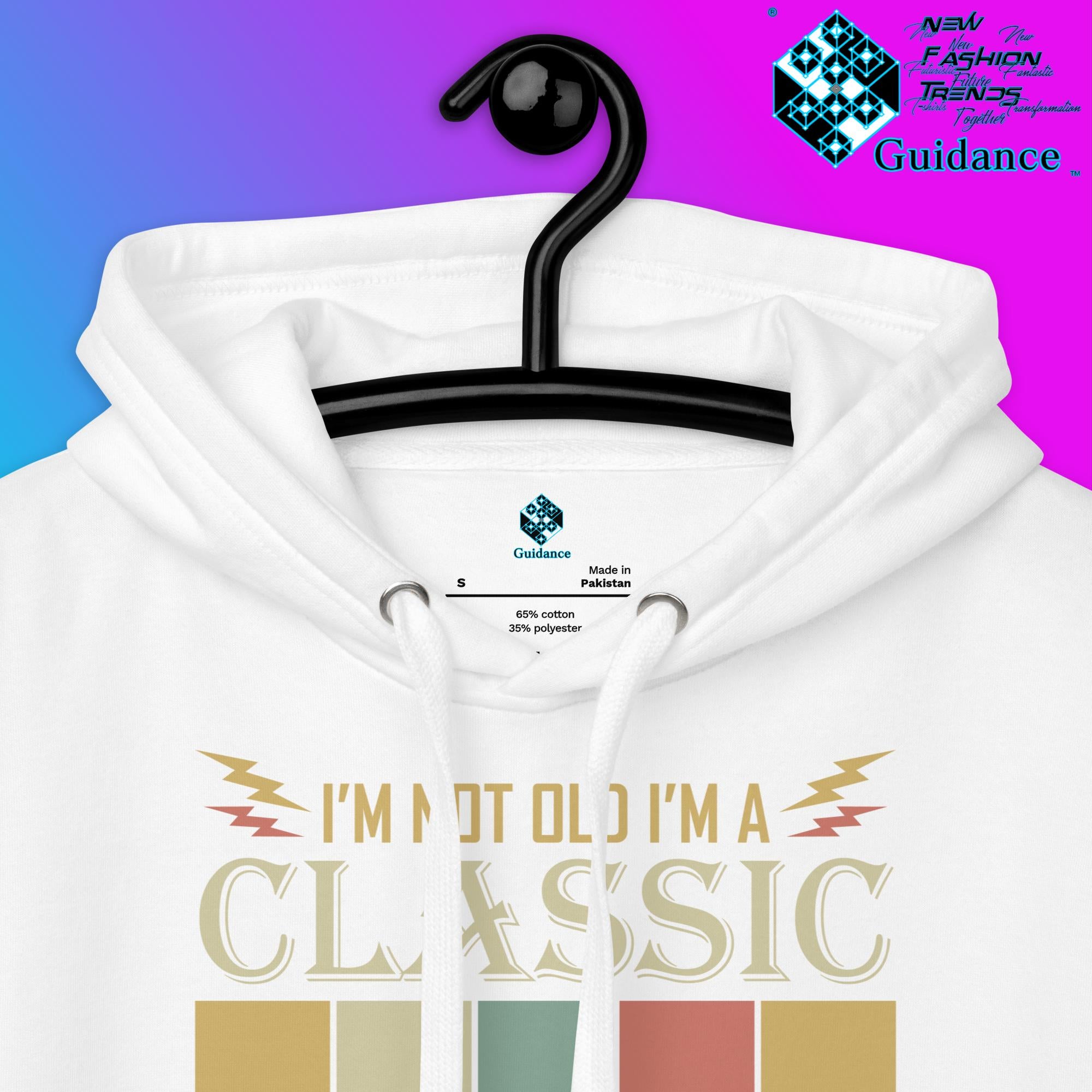 1969 Classic Hoodie with Vintage Retro Car Design by XGuidance Black 14