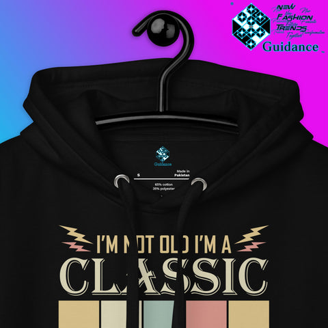 1969 Classic Hoodie with Vintage Retro Car Design by XGuidance Black 16